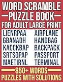 Word Scramble Puzzle Books for Adults Large Print: