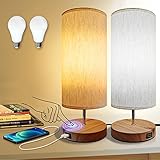 Lot de 2 Lampe de Chevet, Dimmable Lampe de Bureau