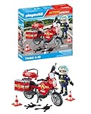 Playmobil 71466 Pompier et Moto - Action Hereos - avec