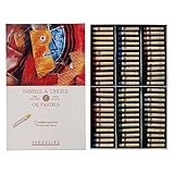 SENNELIER Lot de 72 pastels à l'huile, bois, métal,
