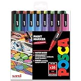 Posca PC-3M PC-3M Lot de 16 marqueurs permanents à