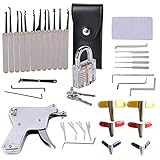 Kit de Crochetage Serrure 29 Pièces, Kit Pistolet à