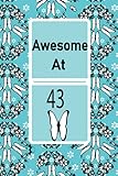 Awesome at43: Cute blank lined Birthday Journal/Notebook
