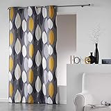 Coton d'intérieur 1606474 LEAFY Rideau à œillets Coton