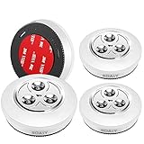 SOAIY Lot de 4 Lampe Spot LED Autocollant Éclairage