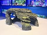 Mezzaluna Gifts Grotte d'aquarium effet naturel Gris
