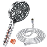 YEAUPE PRO Pommeau de Duche avec tuyau 1,6M, Pommeau