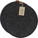 Miqio Design Coussins d'assise Ronds en Feutre ø35