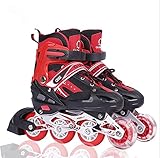Rollers en Ligne à Taille Réglable Patins pour Enfants,