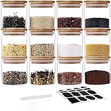 GoMaihe 150ML Petit Bocaux Conservation Verre, Hermétique