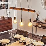 Suspension Seegaard en bois clair et métal noir, 3