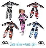 WULF CAMO ENFANTS KART COSTUME Moto Enfant Costume