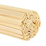 Pllieay Lot de 100 bâtonnets de bambou naturel extra