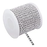 Csirnto Ruban à Strass 1 Rouleau Cristal Chaîne Perles