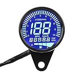Jauge de compteur vitesse moto 12V DC Moto universelle