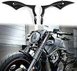 Rétroviseur latéral moto M8 8mm, forme de chauve-souris