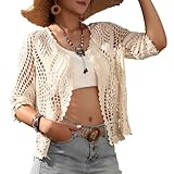 SMDPPWDBB Boléro à manches mi-longues pour femme en