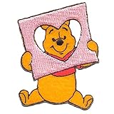 Ecusson - Winnie L'Ourson 'Cadre de Coeur' Disney -