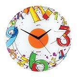 Guzzini, Pendule Murale Number, 38 x 38 x h2,5 cm