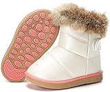 Bottines de Neige Enfants Bottes Chaussures PU Antidérapant