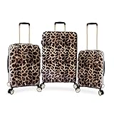 Bebe Valise Adriana Spinner pour Femme, léopard, Lot