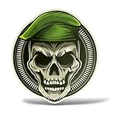 erreinge Autocollant Crâne Militaire Commando des Forces
