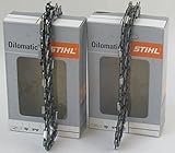 2x STIHL Chaînes de tronçonneuse Oilomatic Picco Micro