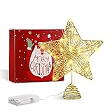 Étoile Sapin de Noël, Étoile de Noël pour Sapin Doré