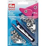 Prym Boutons-Press. Jersey 10 mm Anneau Laiton Argent