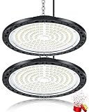 YIQIBRO Eclairage LED Garage 100W 2 Pièces, 10000LM