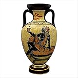 Vase amphore grec en céramique - Peinture déesse Aphrodite