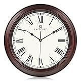Lafocuse 30cm Horloge Murale Chiffres Romains Vintage,