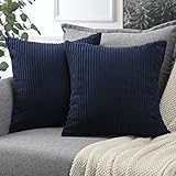 Soleebee Lot de 2 housses de coussin décoratives en