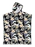 Roxy Stay Magical - Poncho de Surf - Femme, Noir (Anthracite
