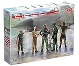 ICM Figurine Mignature Us Pilots & Ground Personnel