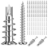 Lixiluxia 40 pièces Cheville avec Vis Autoperceuses,