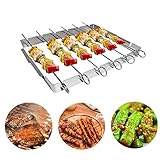 Daymi Grilles en Acier Inoxydable - Brochettes Plates