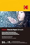 KODAK Fine Art Paper - Papier Photo Mat, Pack de 50