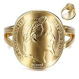 BOBIJOO Jewelry - Bague pièce Réplique 20 FR Napoléon