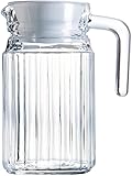 MGE - Pichet d'Eau avec Couvercle avec Poignée - Carafe