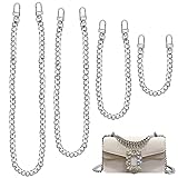 THATSRAD 4 PCS Chaine Sac a Main Argent 30cm 60cm 100cm