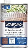 STARWAX Huile Rénovatrice Application Facile pour Mobilier