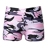 YUUMIN Enfant Fille Short de Sport Jogging Fitness