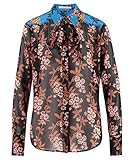 Scotch & Soda Maison Mixed Print Shirt with Tie Detail