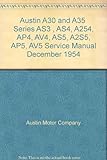 Austin A30 and A35 Series AS3 , AS4, A254, AP4, AV4,