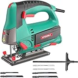 HYCHIKA Scie Sauteuse 800W, 800-3000SPM, 6 Vitesses