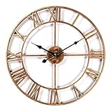 Taodyans Horloge murale silencieuse vintage avec chiffres