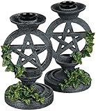 Nemesis Now Bougeoir avec Motif de Pentagramme Vieilli