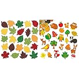 Baker Ross Autocollants feuilles à  paillettes(Paquet