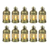 Romadedi Mini Lanterne LED Exterieur - Lot de 10 Lanterne